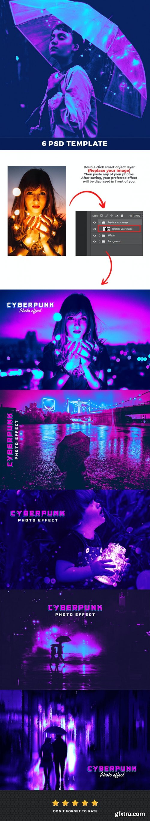 GraphicRiver - Cyberpunk Neon Light Photo Effect 36911061