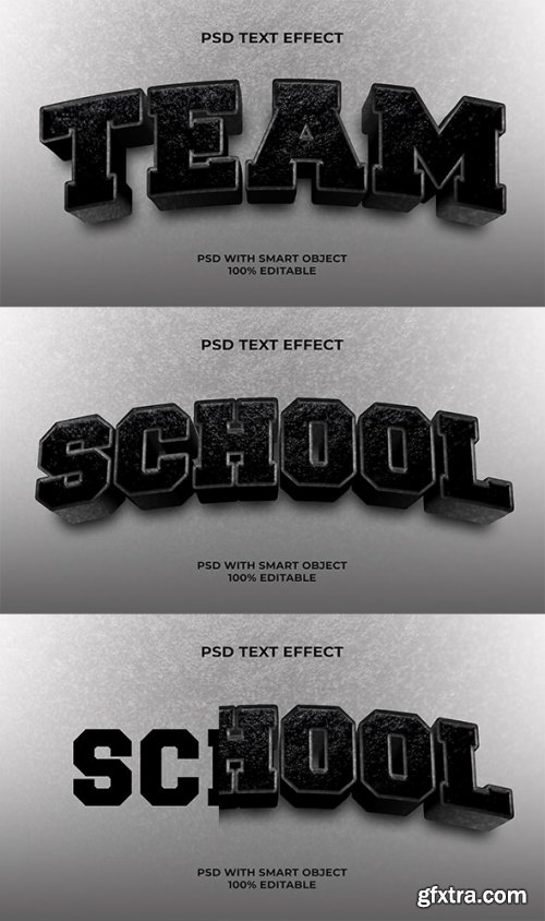 GraphicRiver - 3D Text Effect Black Stone Style 36839099