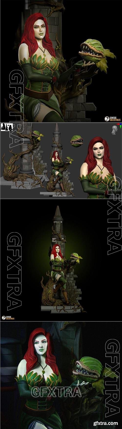 Steampunk Poison Ivy 3D