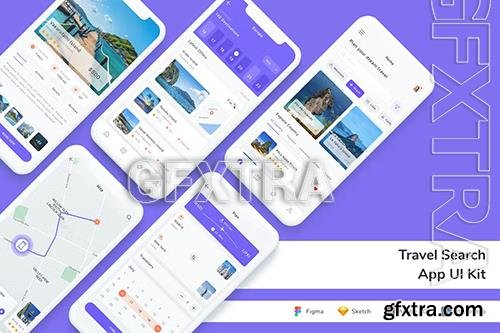 Travel Search App UI Kit 4RABYYZ