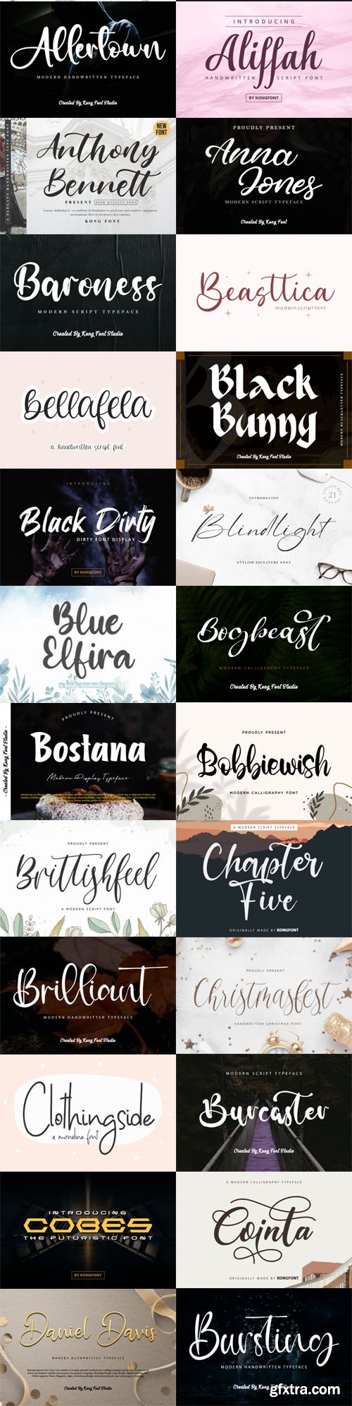 50 Fonts Bundle [Mar-2022] Vol.1