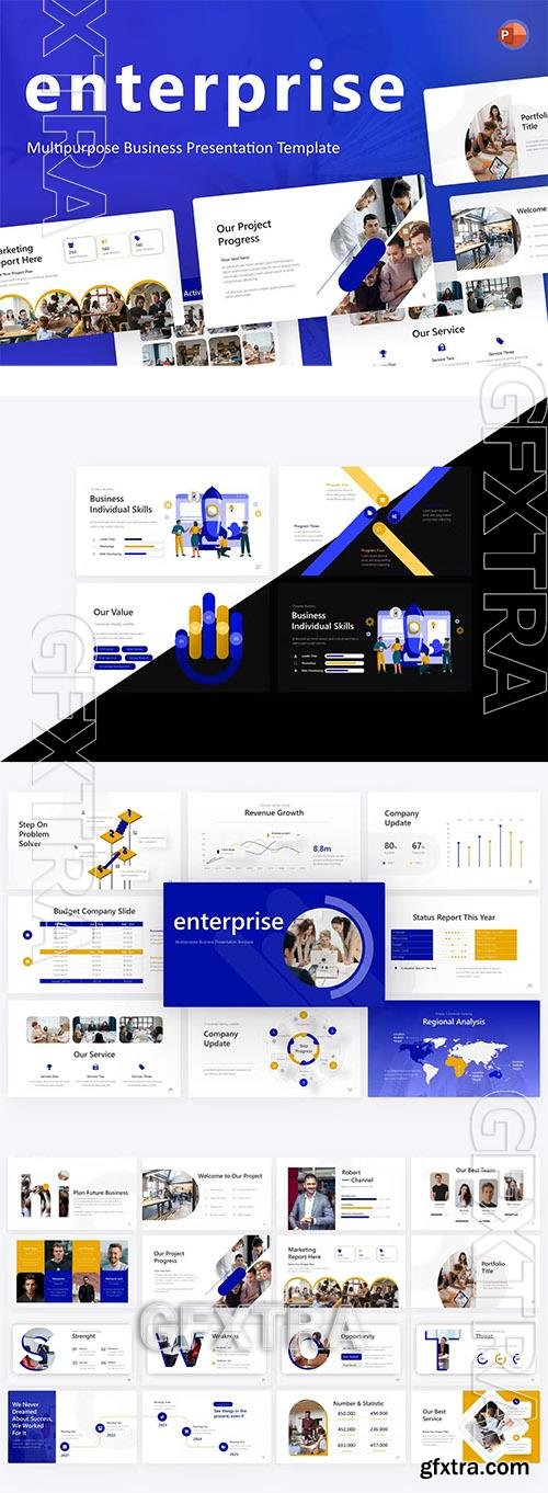 Enterprise Business PowerPoint Template JPBZ4P3