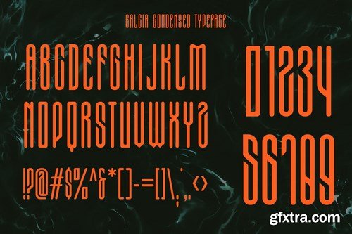 Galcia - Condensed Rounded Typeface