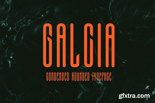 Galcia - Condensed Rounded Typeface