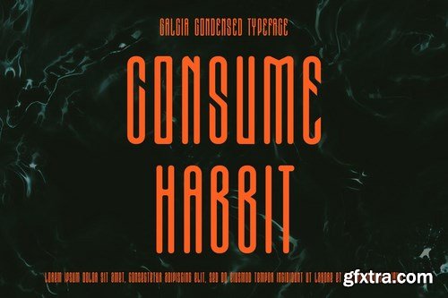 Galcia - Condensed Rounded Typeface