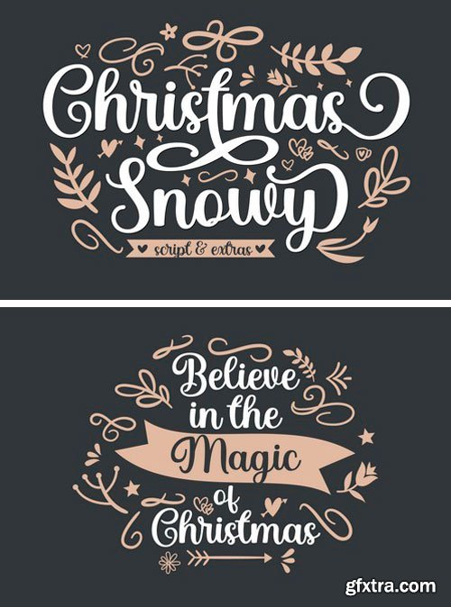 Christmas Snowy Script Font