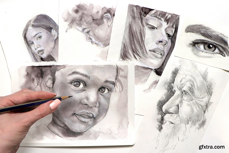 Freehand Portrait Sketching 3 Ways - How to Draw from Reference » GFxtra