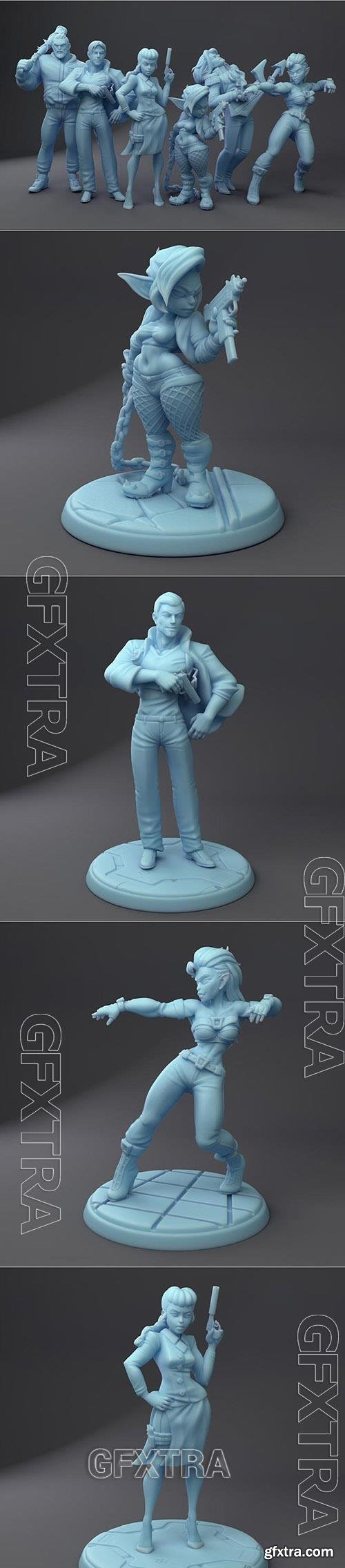 Twin Goddess Miniatures January 2022 3D Printable 