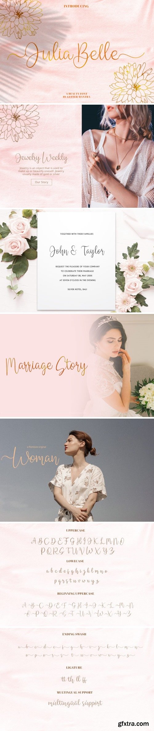 Julia Belle Script Font