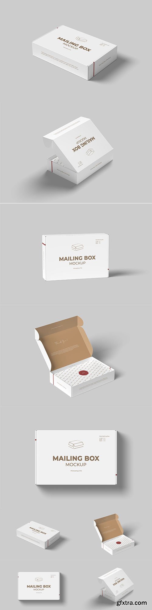 Mailing box mockup