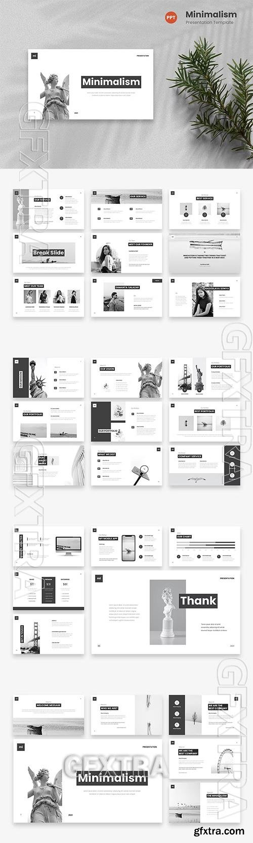 Minimalism - Minimal PowerPoint Template 6HKFND6