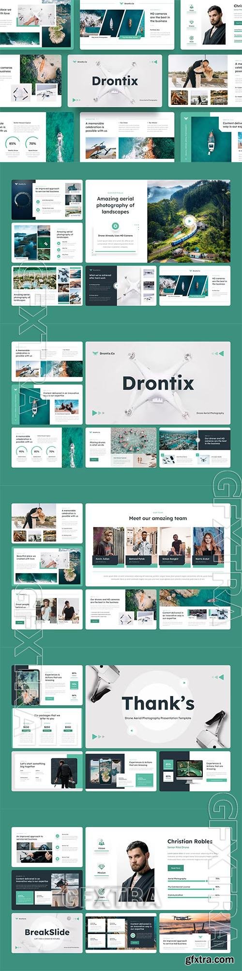 Drontix - Drone Aerial Photography Powerpoint, Keynote and Google Slides Template  