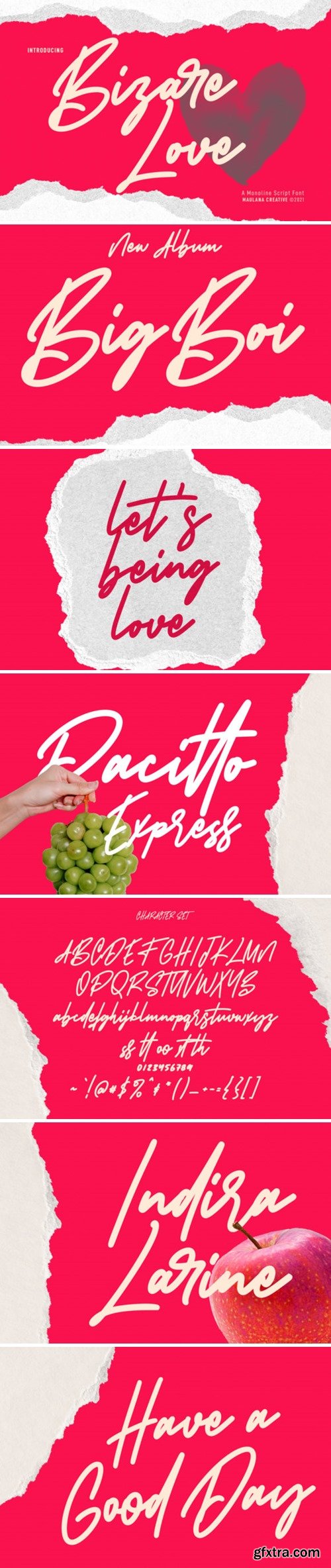 Bizare Love Monoline Script Font