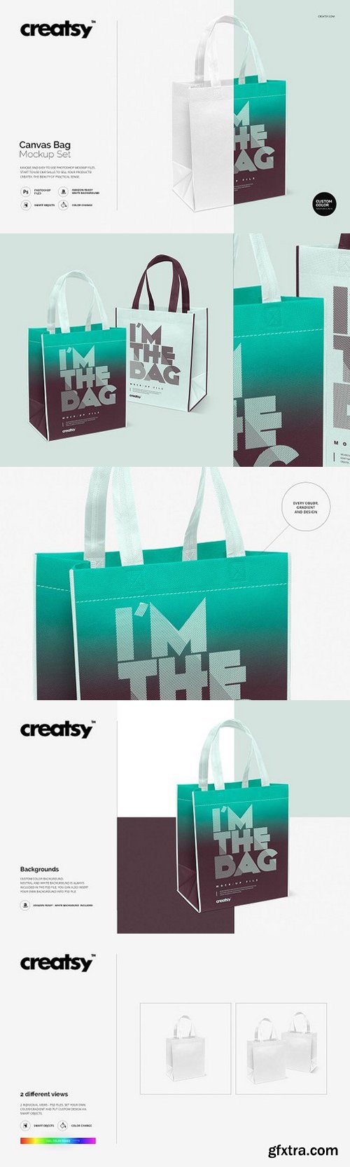 Canvas Bag Mockup Set