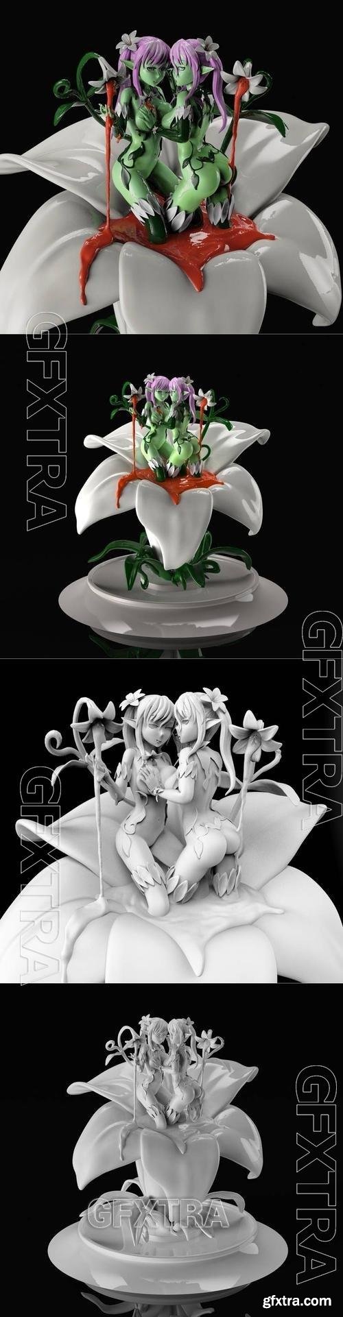 Sexy Plant Girls 3D Printable