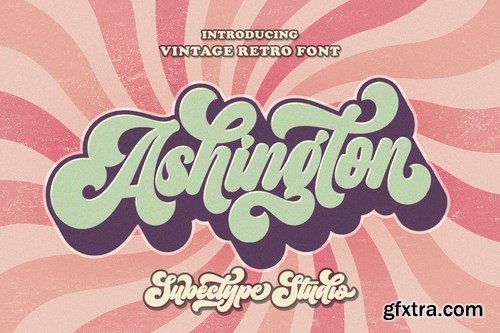 Retro Ashington - Vintage Font Style