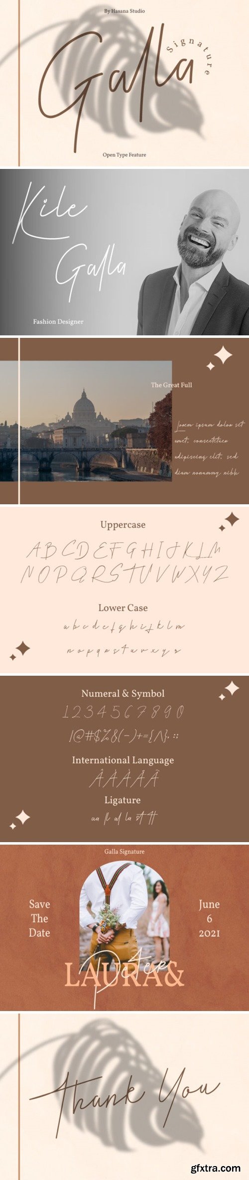 Galla Signature Font