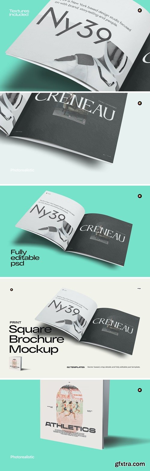 Square Brochure Mockup