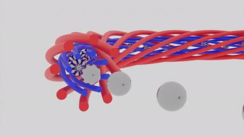 Videohive - 3D animation of balls moving in spiral - 36977472 - 36977472