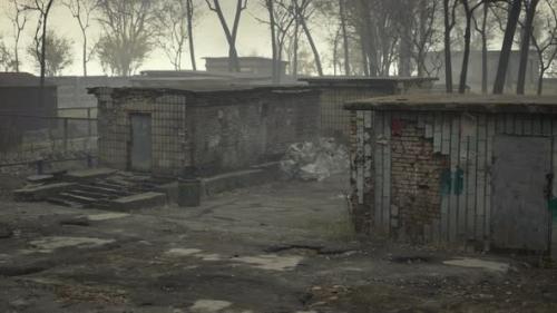 Videohive - Old and Abandoned Buildings in a Small Town - 36997131 - 36997131