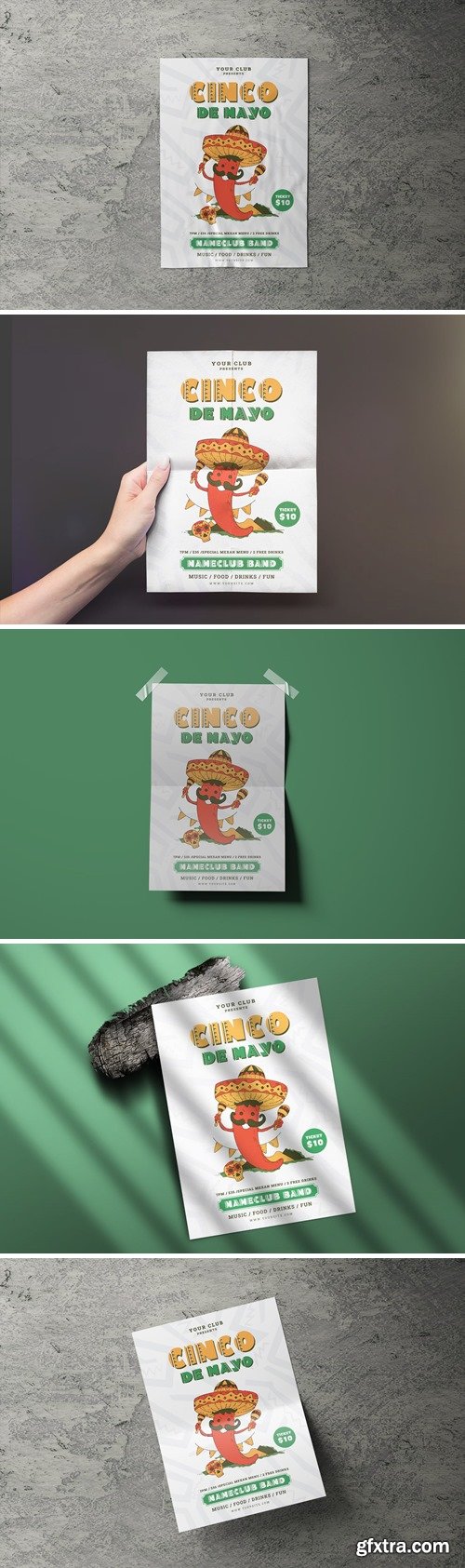 Cinco de Mayo Flyer Poster Template