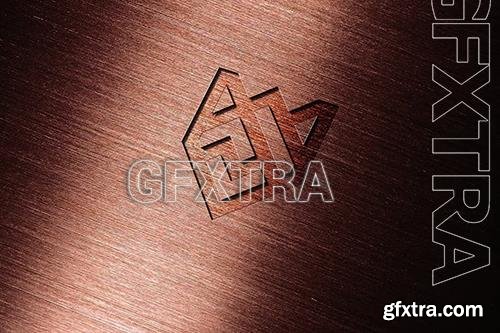 debossed wood logo mockup 8WTL9C6