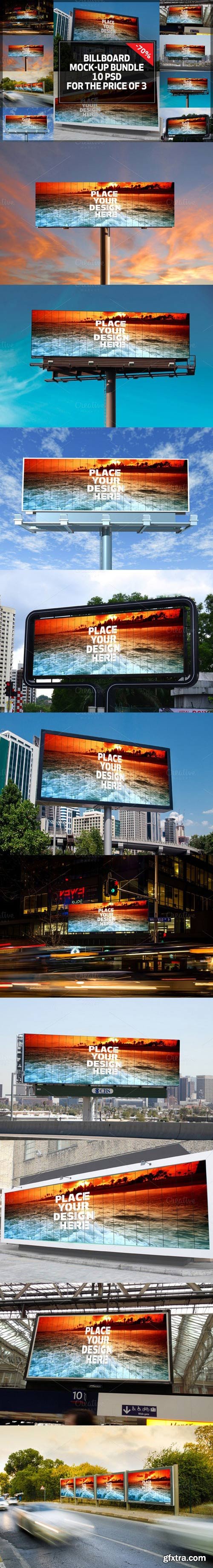 10 Billboard Mock-up Bundle