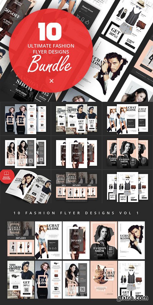 10 Fashion Flyer Designs Bundle V.1