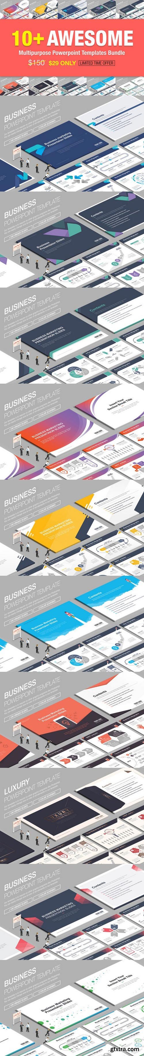 10+ Awesome Powerpoint Bundle