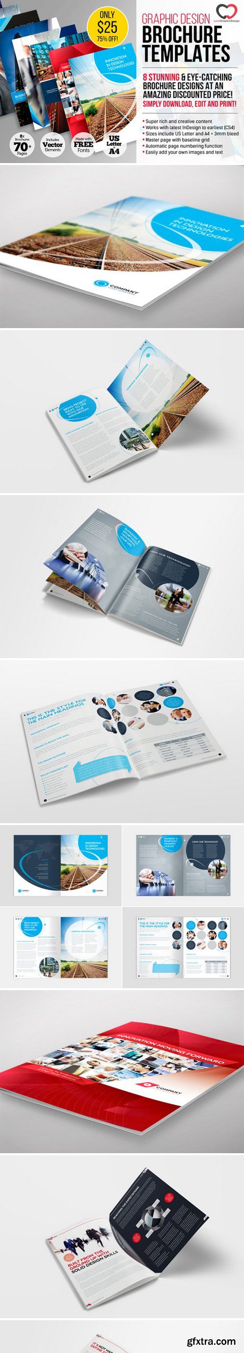 8 x Professional Brochures