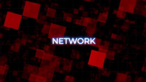 Videohive - Network Digital Glitch Text Background - 36948692 - 36948692