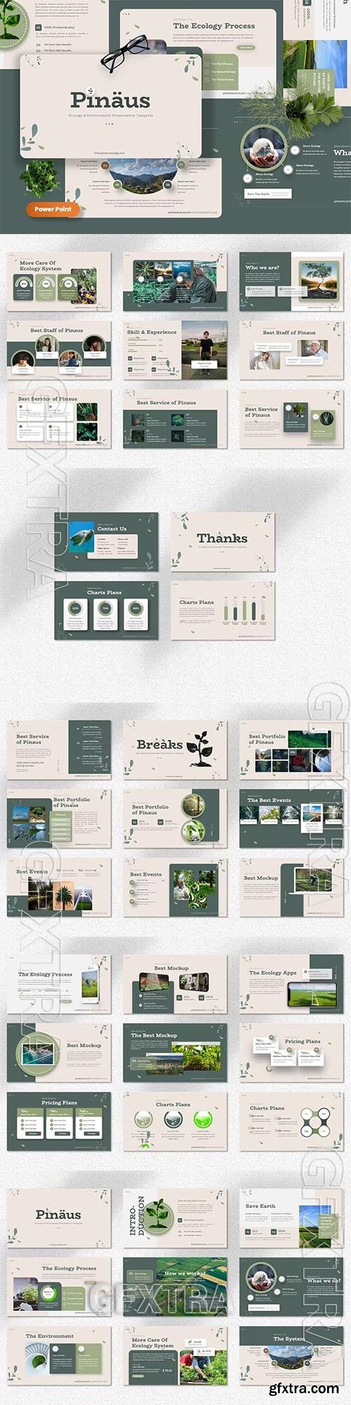 Pinaus - Ecology & Environment Powerpoint, Keynote and Google Slides Template 