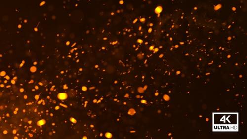 Videohive - Fire Particles Flying Slowly Looped V1 - 36970721 - 36970721