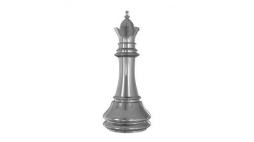 Videohive - Silver Chess Pieces Queen - 36971407 - 36971407