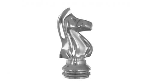 Videohive - Silver Chess Pieces Knight - 36971412 - 36971412