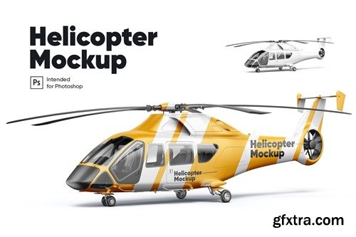 Helicopter 02 Mockup