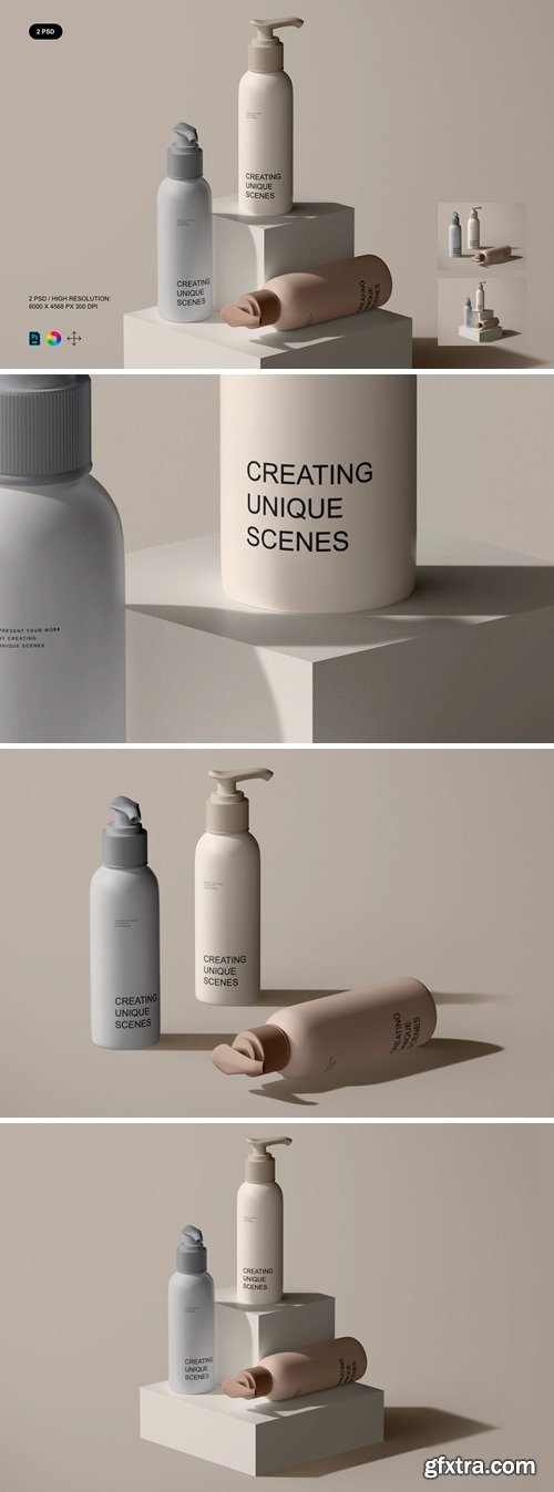 Cosmetic Bottle Mockup