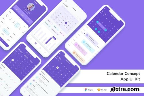 Calendar Concept App UI Kit