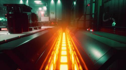 Videohive - Realistic Futuristic Scifi Spaceship Corridor - 36974023 - 36974023