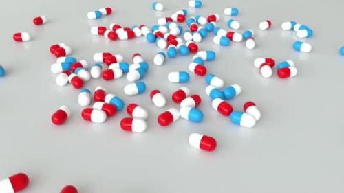 Videohive - Capsules Red And Blue - 36870650 - 36870650