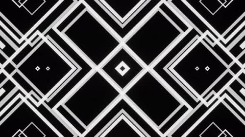 Videohive - VJ Loop Black White Looped Animation of Pulsating Shapes - 36874842 - 36874842