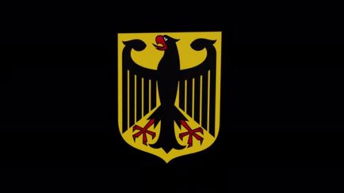 Videohive - Coat Of Arms Of Germany With Alpha Channel - 4K - 36890385 - 36890385