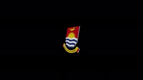 Videohive - Coat Of Arms Of Kiribati With Alpha Channel - 4K - 36890386 - 36890386