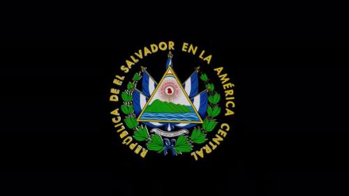 Videohive - Coat Of Arms Of El Salvador With Alpha Channel - 4K - 36890389 - 36890389