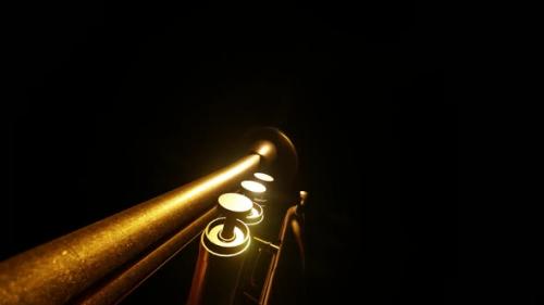 Videohive - Gold Trumpet Background - 36890465 - 36890465