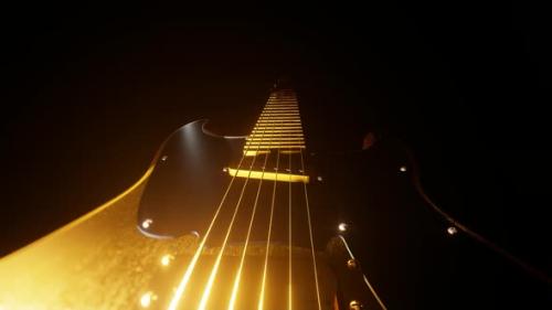 Videohive - Gold Electric Guitar - 36890469 - 36890469