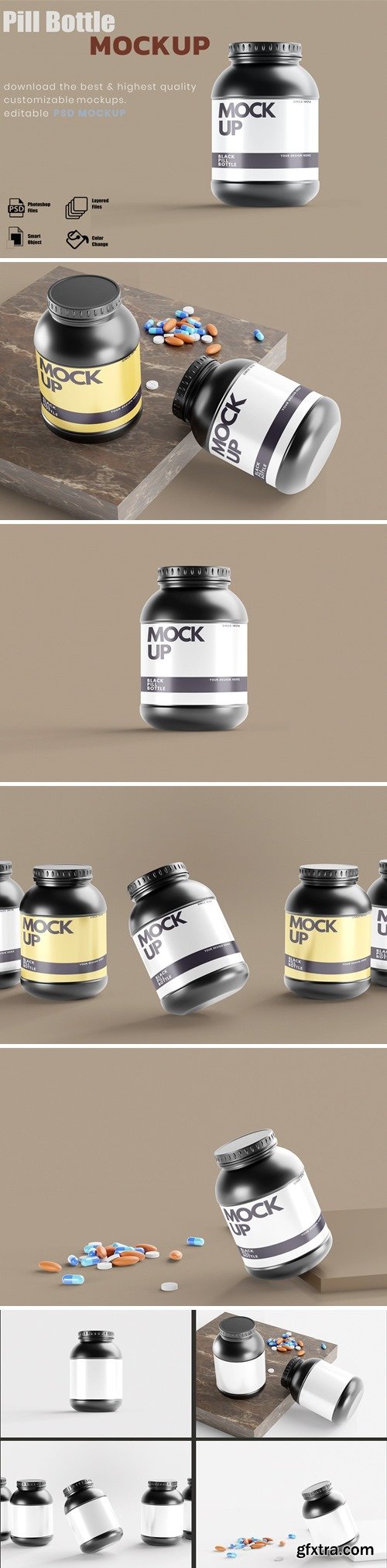 Pill Bottle Mockups