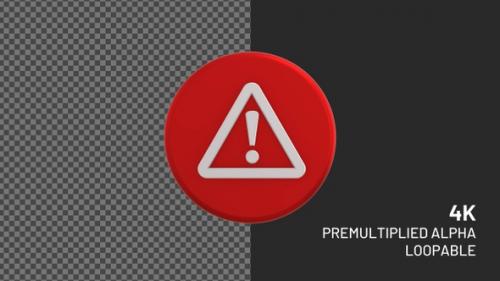 Videohive - Cyber Security Malware Rotating Loopable Badge with Alpha Channel 4K - 36748357 - 36748357