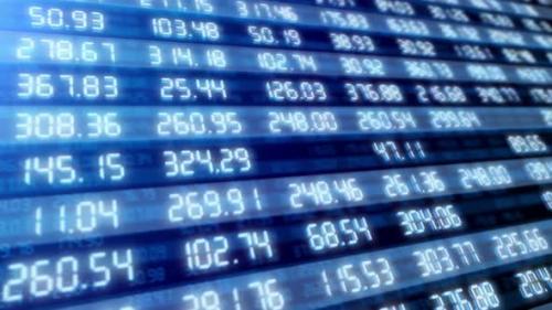 Videohive - Stock Market Board with Growth Financial Figures of the Exchange Securities - 36748385 - 36748385