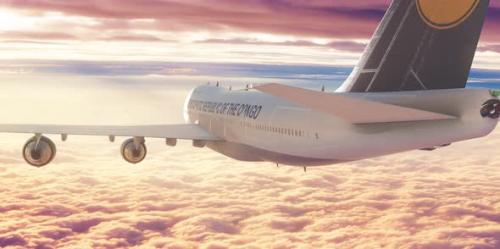 Videohive - Flight Plane Travel Over Clouds Democratic Republic Of The Congo - 36870317 - 36870317